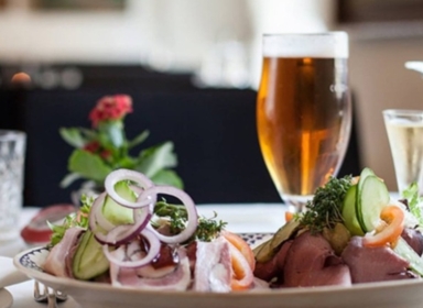 højtbelagt smørrebrød