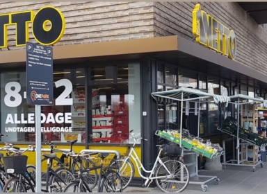 Facaden til Netto på Søren Frichs Vej