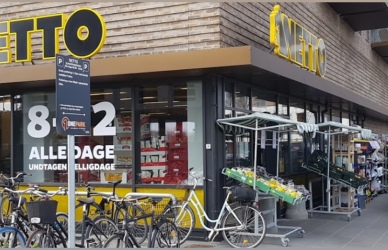 Facaden til Netto på Søren Frichs Vej