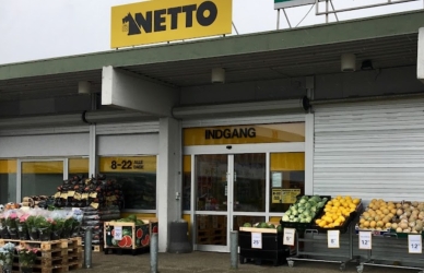 Facaden til Netto på Rundhøjtorvet