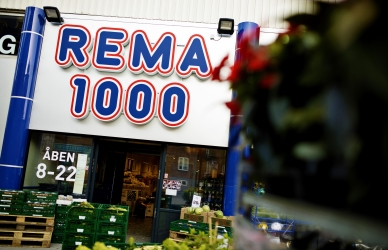 Facaden til en af vores REMA 1000 butikker
