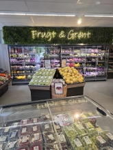 Frugt- og grøntafdelingen i Spar